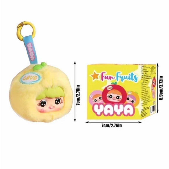 YAYA- Fun Fruit Plush Pendant Series- BLIND BOX- New In Factory Sealed box - Picture 7 of 7